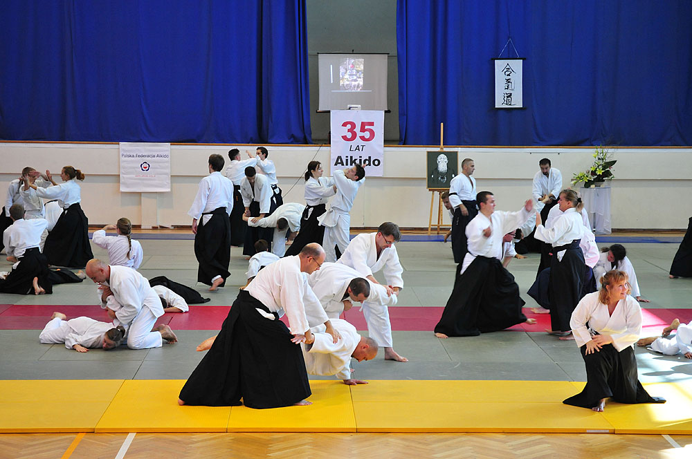 Seminarium aikido w trakcie 35-lecia Włocławskiej Akademii Aikido we Włocławku