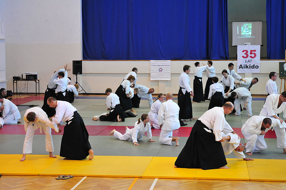 Seminarium aikido w trakcie 35-lecia Włocławskiej Akademii Aikido we Włocławku