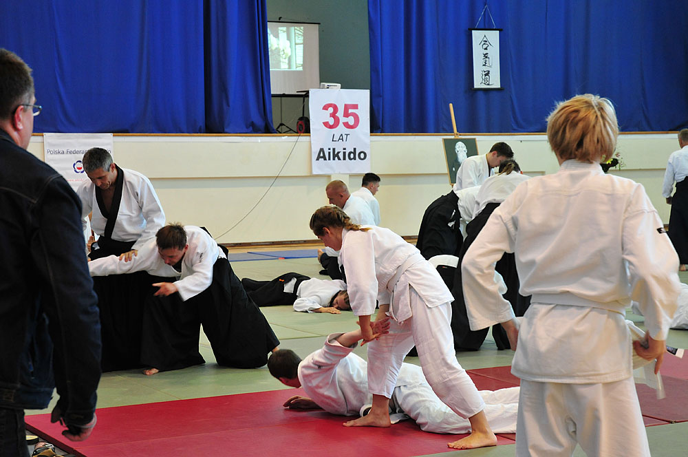 Seminarium aikido w trakcie 35-lecia Włocławskiej Akademii Aikido we Włocławku