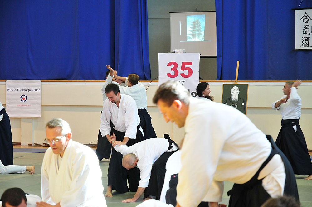 Seminarium aikido w trakcie 35-lecia Włocławskiej Akademii Aikido we Włocławku