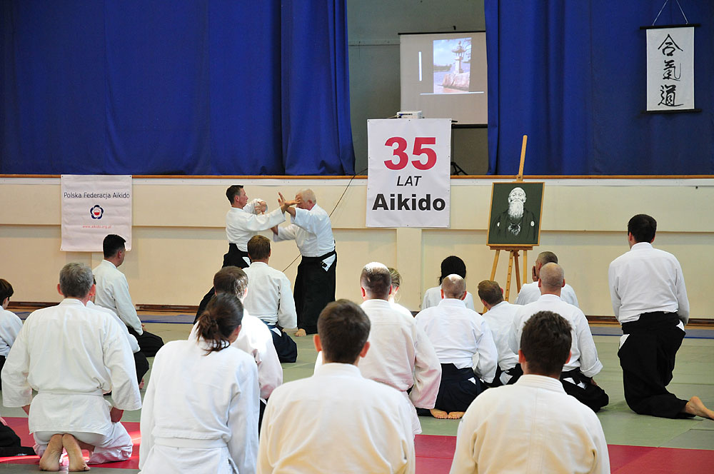 Seminarium aikido w trakcie 35-lecia Włocławskiej Akademii Aikido we Włocławku
