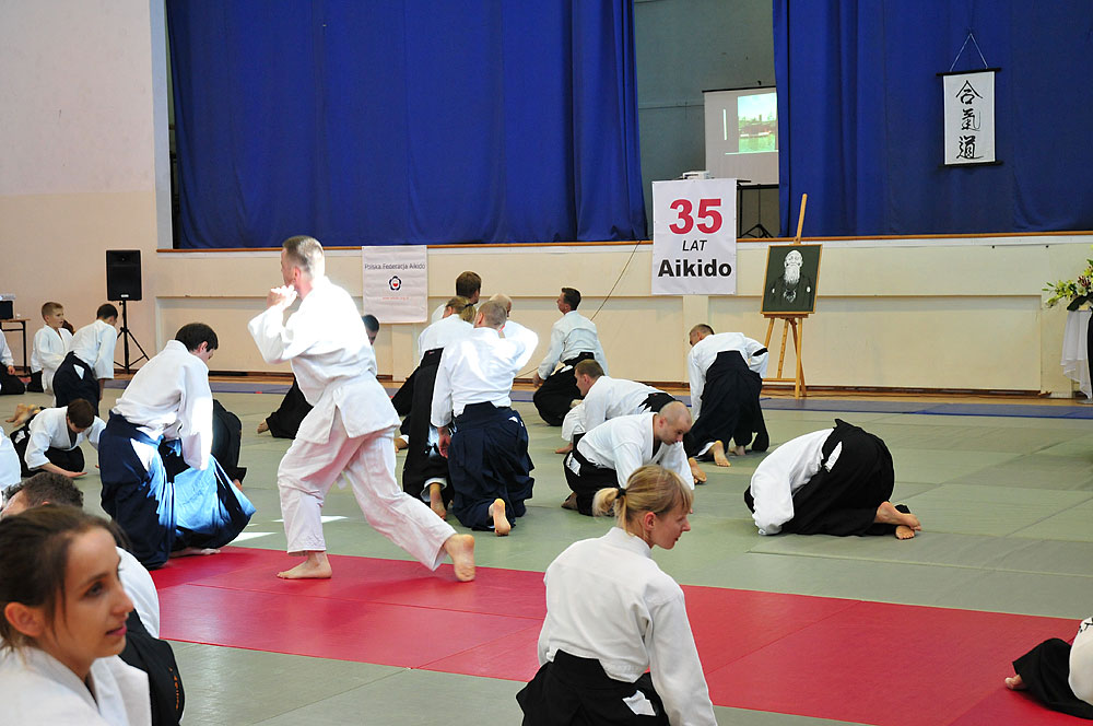 Seminarium aikido w trakcie 35-lecia Włocławskiej Akademii Aikido we Włocławku